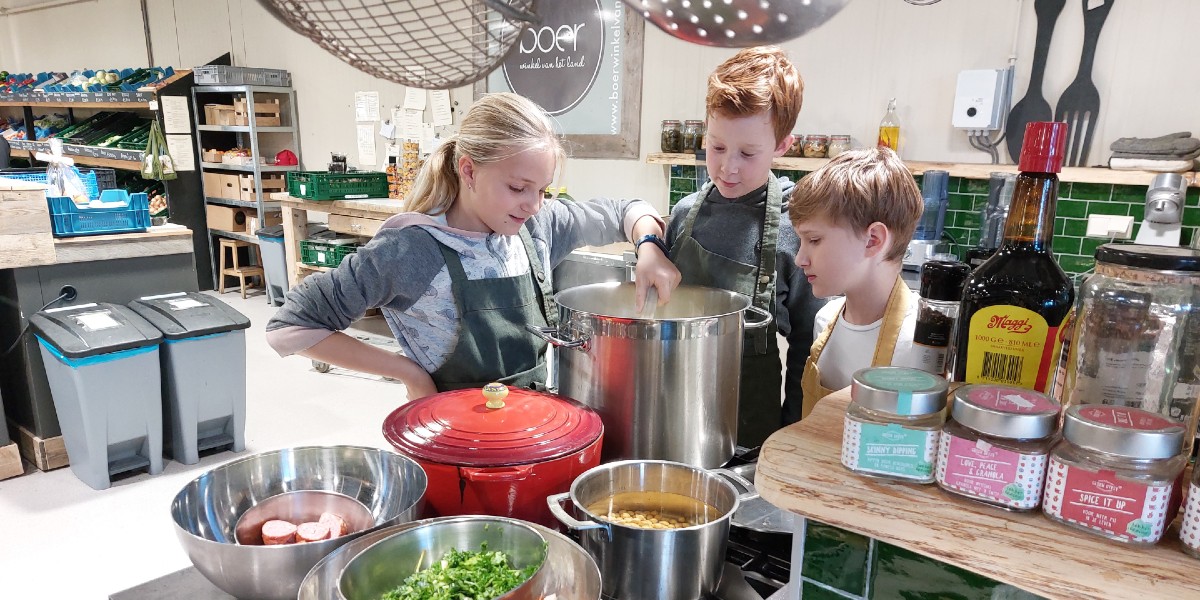 kinderkookfeestje bij Boer kinderkookfeestje bij Boer
